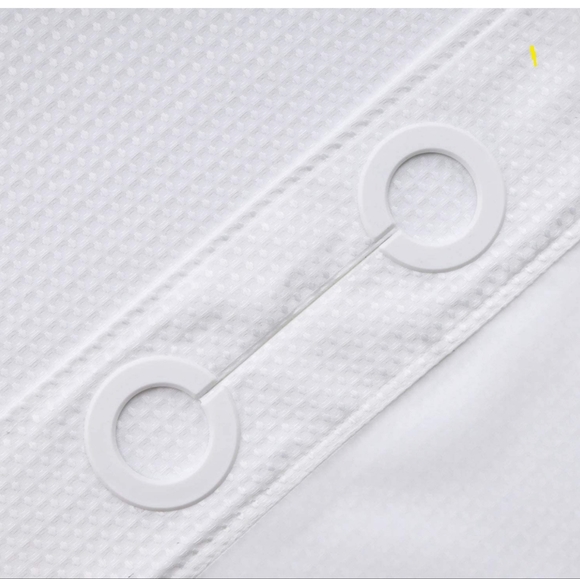 Hotel style hookless washable shower curtain EUC! - Picture 4 of 7